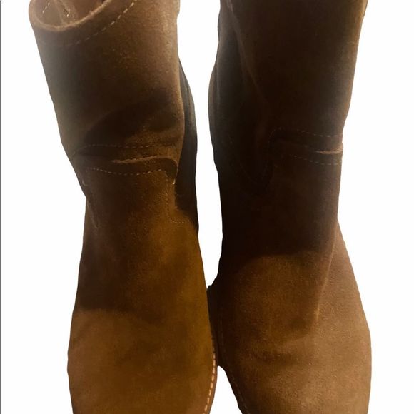 Dolce Vita Womens Sutton Brown Ankle Boots Size 9 Brown Leather Suede Booties - Picture 10 of 11